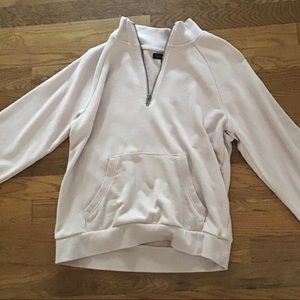 pale pink quarter zip
